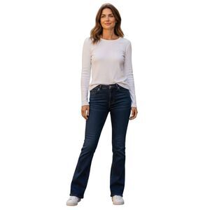 Wit & Wisdom Dark Blue Ab Solution Bootcut Jeans Sz.10 EUC